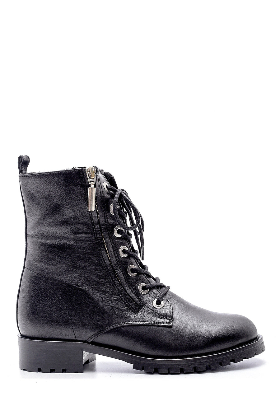 Women's Leather Zipper Detailed Boots 20WFD2210VK | Derimod