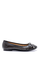 Women's Black Bow Ballerina Ballet | Derimod
