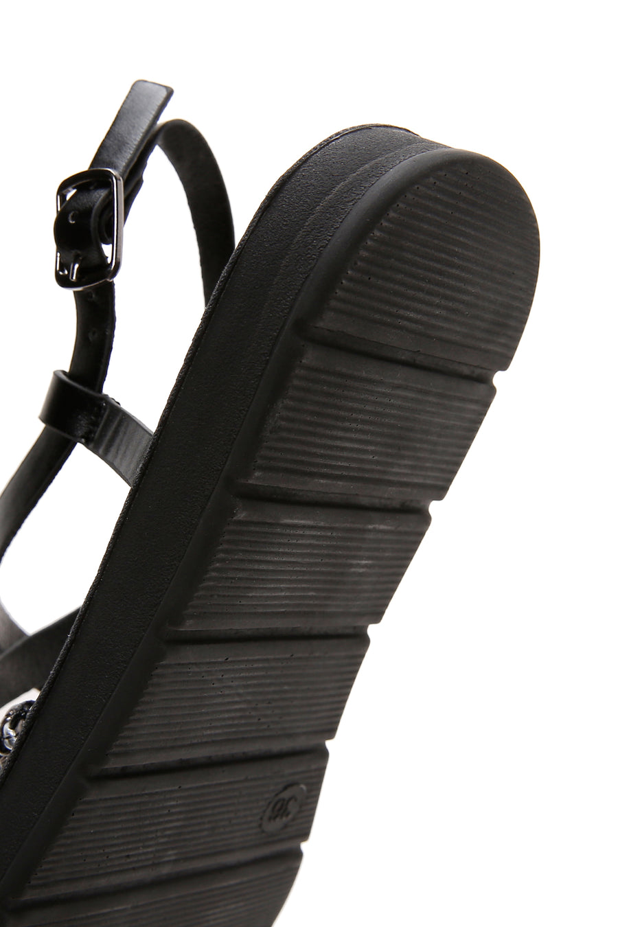 Women's Black Knit Detailed Sandals