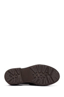 Kadın Leopar Desenli Süet Deri Maskülen Loafer | Derimod