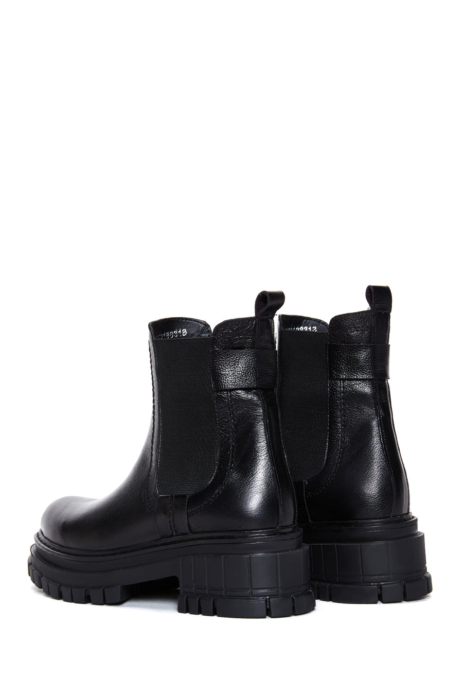 Women's Black Leather Chelsea Boots