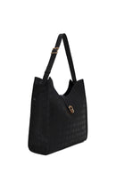 Woman Black Printed Shoulder Bag | Derimod