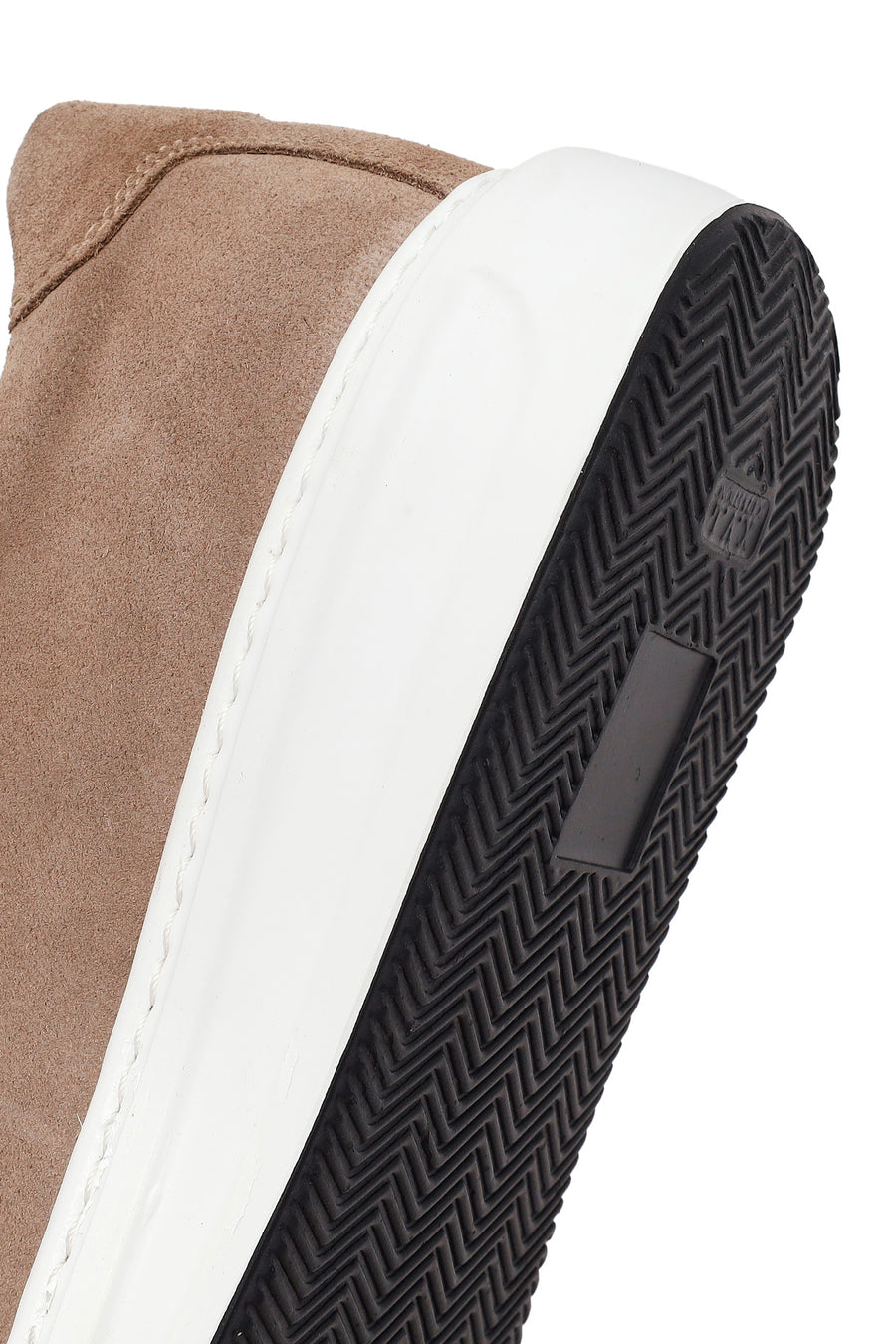 Male Beige Lace-Up Suede Leather Sneaker