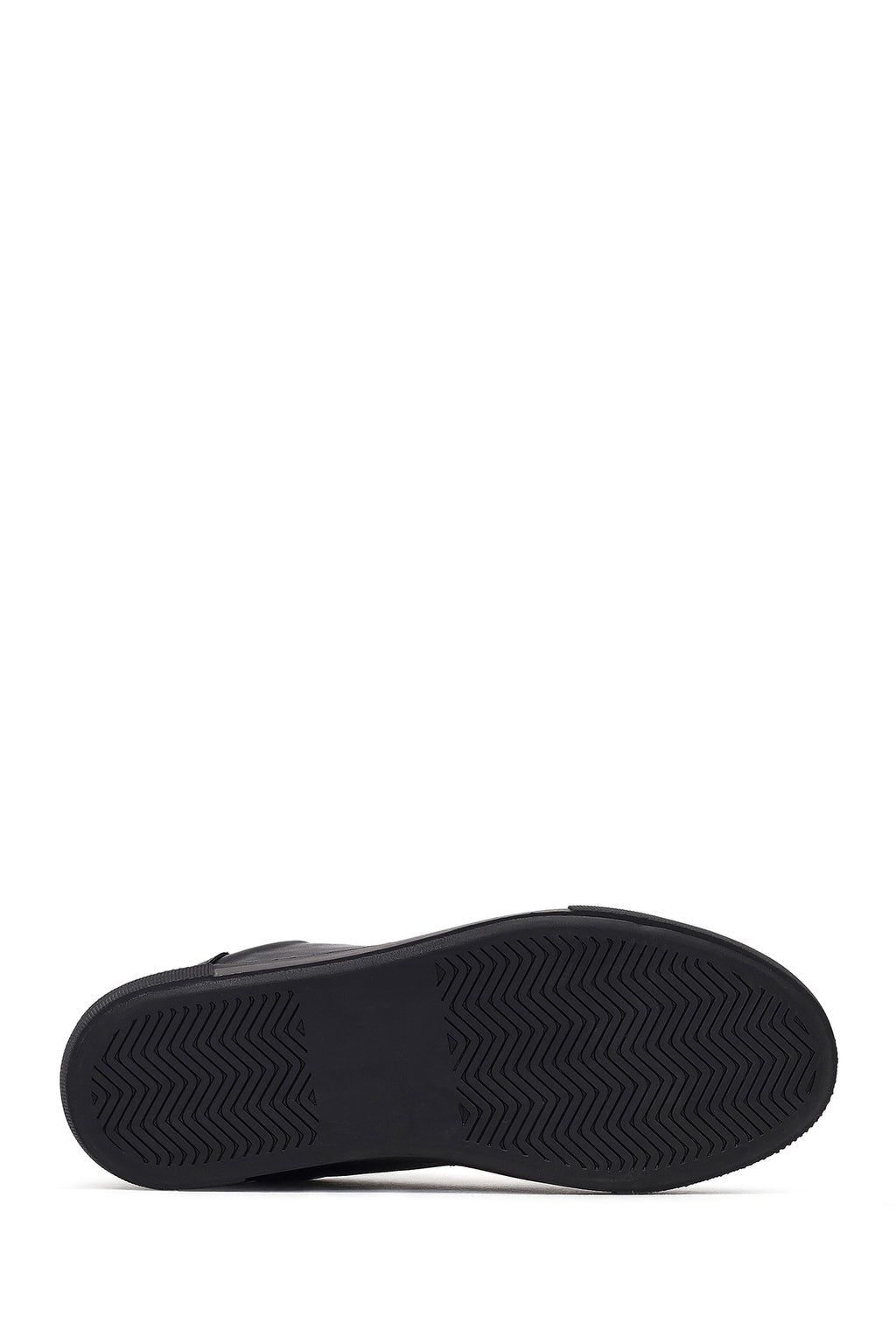 Kadın Siyah Bağcıklı Deri Sneaker