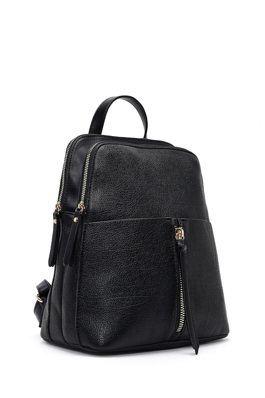 Woman Black Backpack