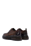 Male Brown Lace-Up Thick-Soled Leather Casual Shoe | Derimod