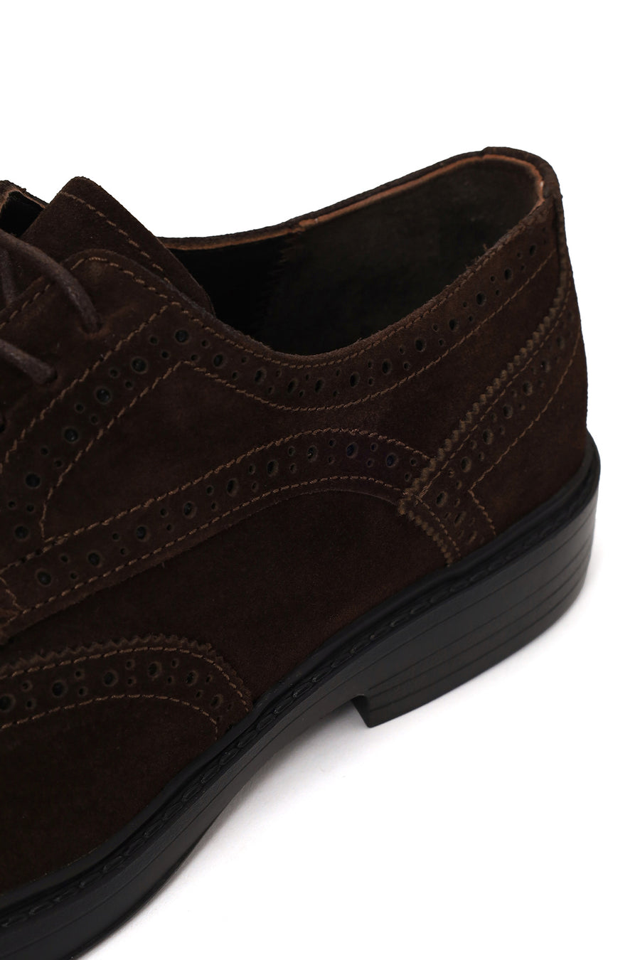 Male Brown Lace-up Suede Casual Shoes
