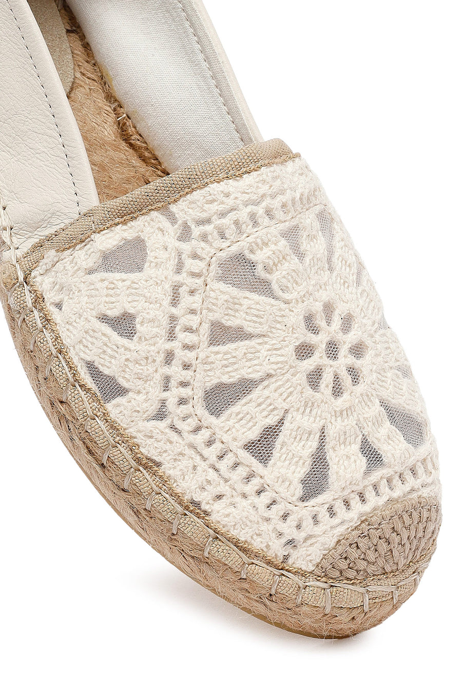 Woman Cream Patterned Espadrilles