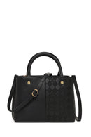 Women's Black Long Strap Printed Classic Shoulder Bag | Derimod