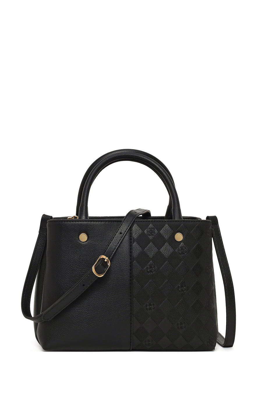 Women's Black Long Strap Printed Classic Shoulder Bag 26PBD200018 | Derimod