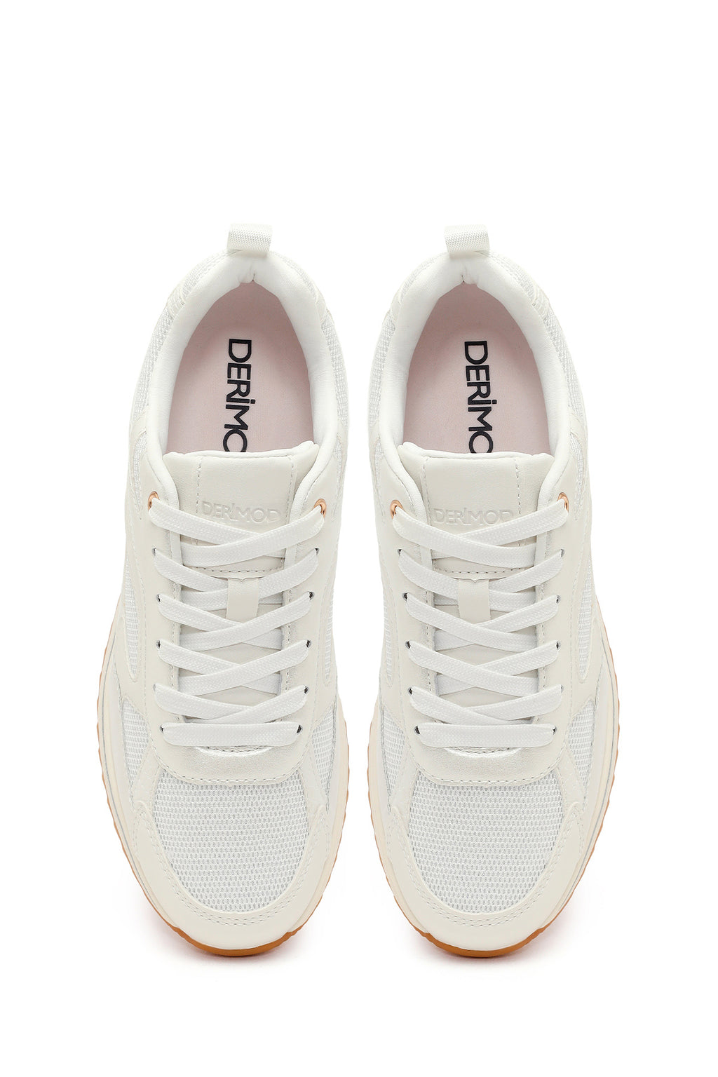 Kadın Beyaz Bağcıklı Sneaker