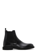 Male Black Leather Chelsea Boots | Derimod