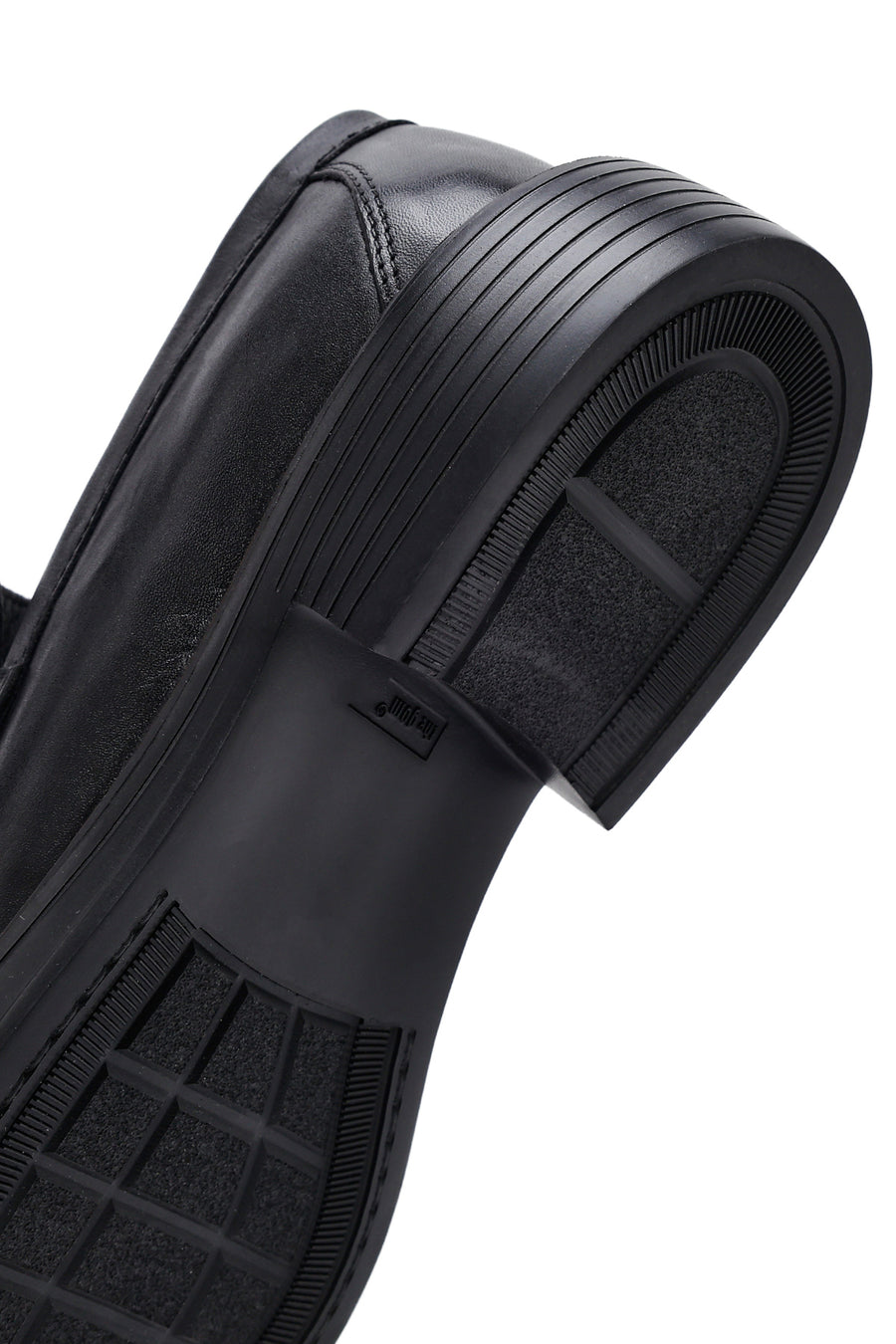 Male Black Leather Casual Loafers