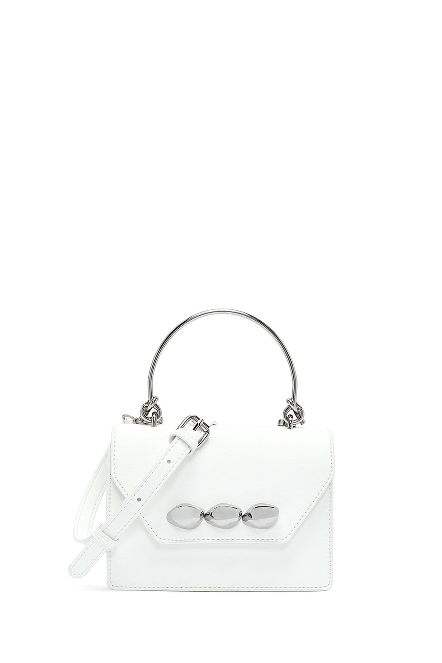 Women's White Long Strap Mini Classic Handbag 25SBD273818 | Derimod