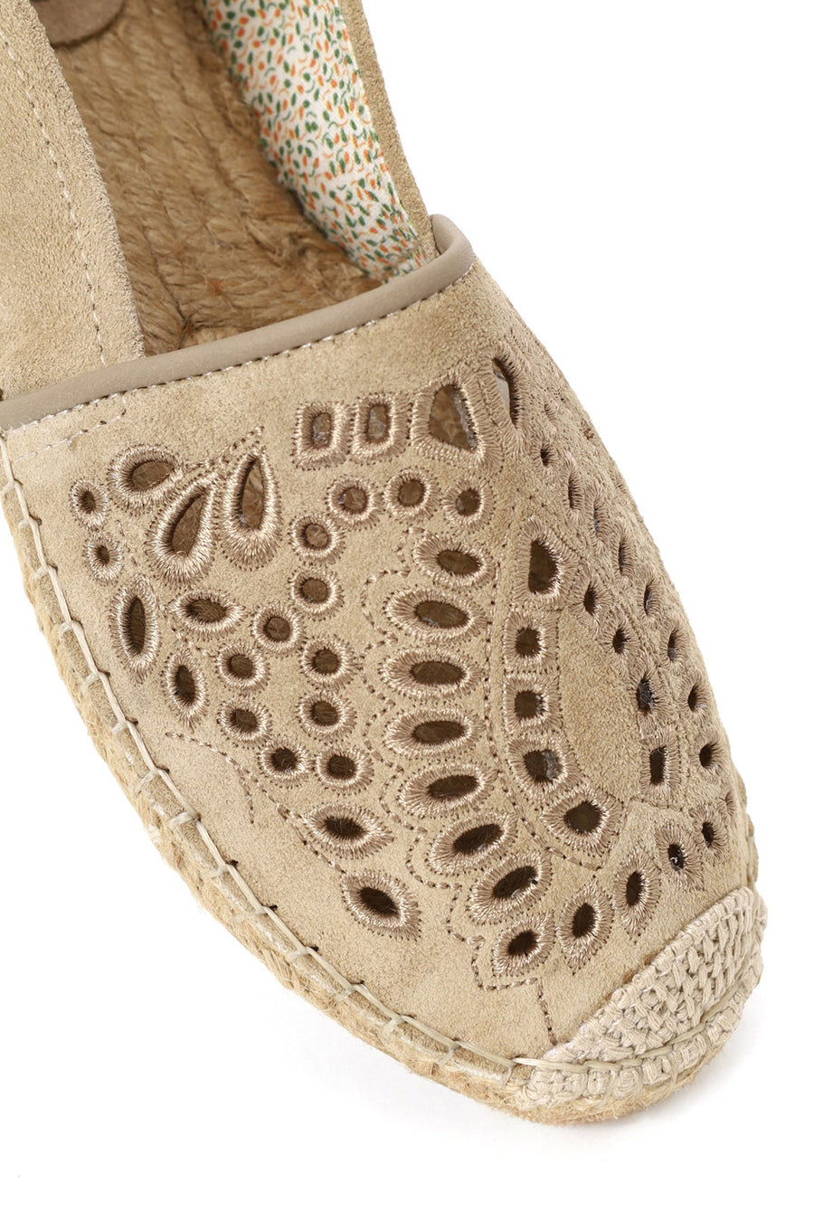 Woman Light Beige Suede Espadrilles