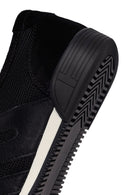 Woman Black Lace-Up Leather Sneaker | Derimod