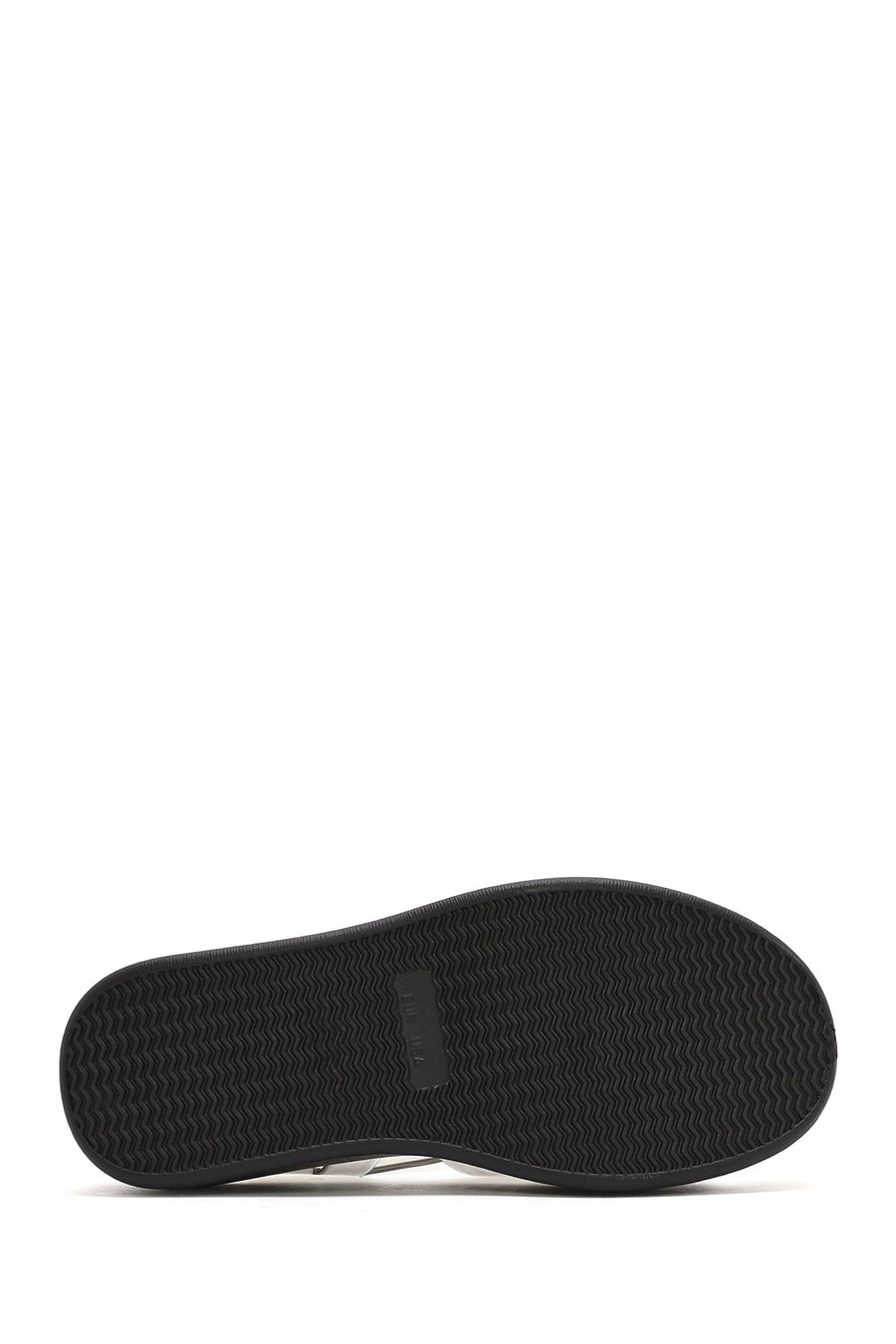 Women's Black Ankle Buckle Thick Soled Jelly Sandals