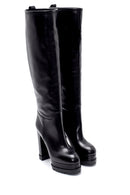 Women's Leather Platform Heeled Boots | Derimod