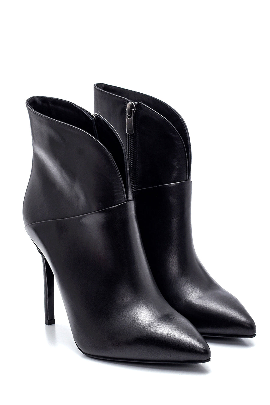 Women's Leather Heeled Boots