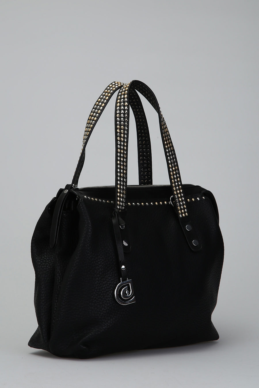 Women's Shoulder Bag with Staple Detail