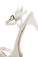 Women's White Patent Leather Platform Heeled Sandals | Derimod