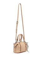 Women's Beige Long Strap Charm Mini Shoulder Bag | Derimod