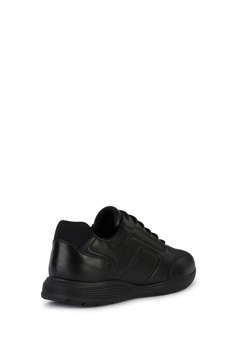 Geox Men's Black Spherica Ec2 Lace-up Leather Sneaker
