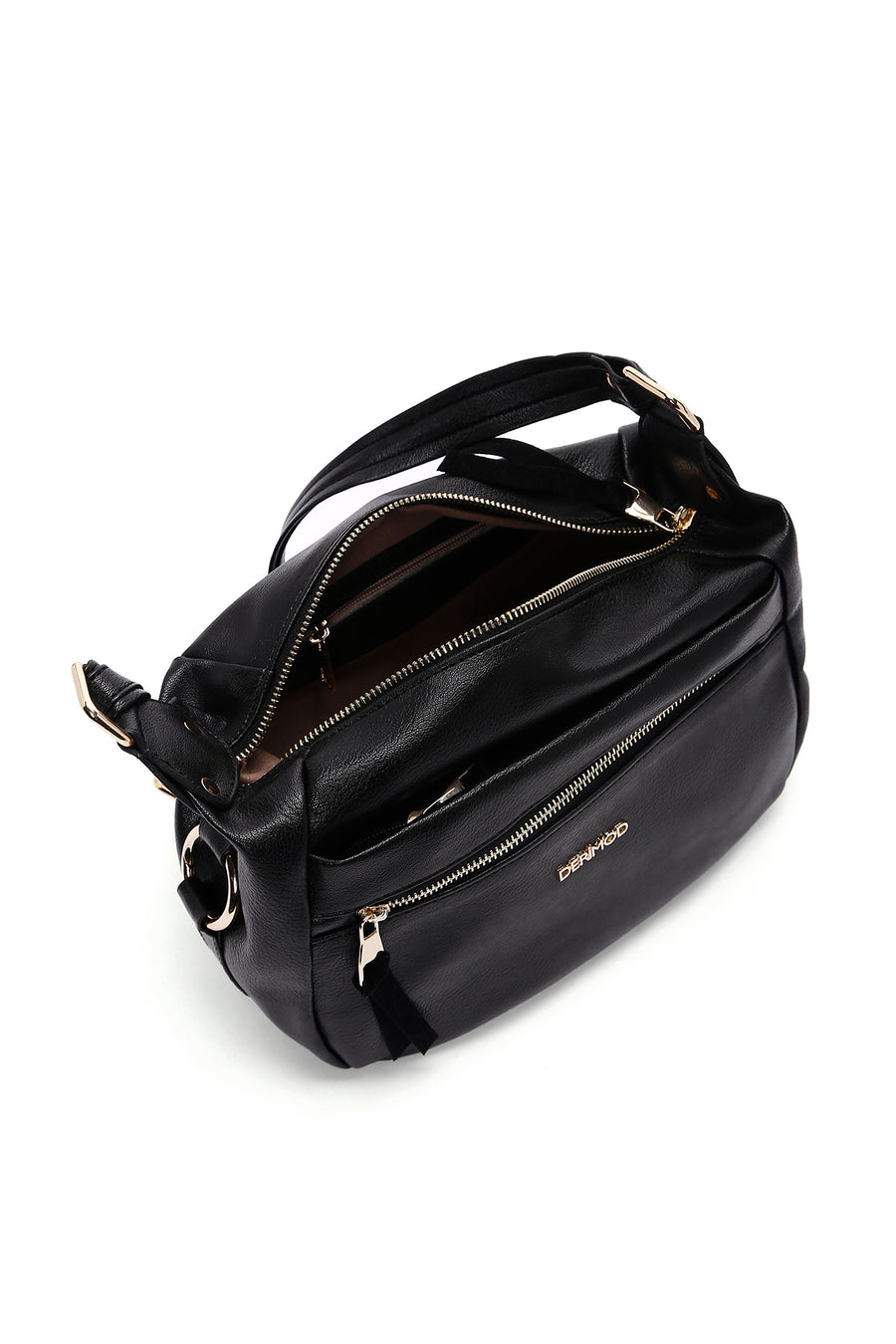 Women's Black Long Strap Crossbody Bag