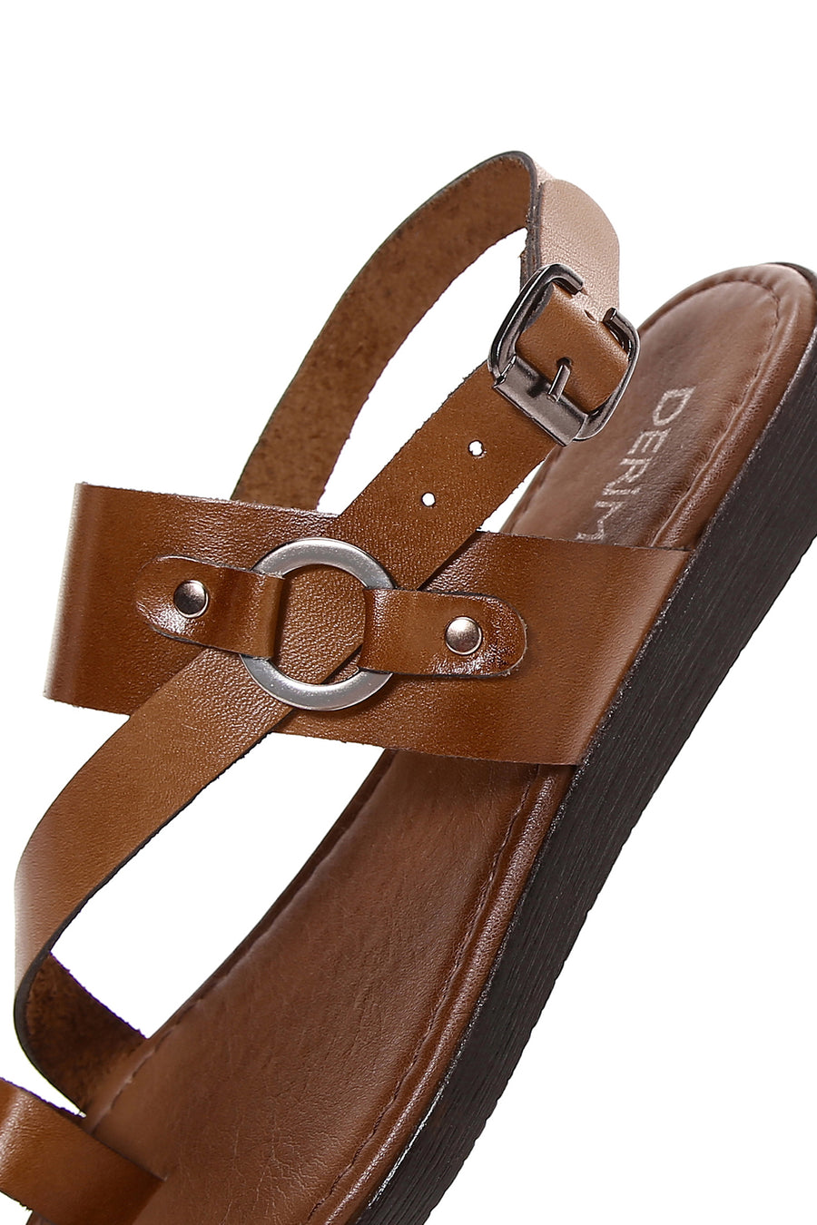 Women's Tan Flip-Flop Leather Bodrum Sandals