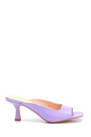 Women's Casual Heeled Leather Slippers | Derimod