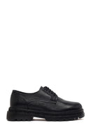 Male Black Lace-Up Leather Casual Shoes | Derimod