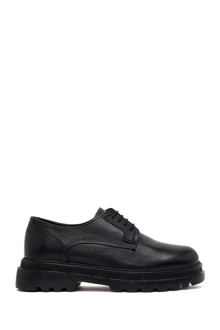 Male Black Lace-Up Leather Casual Shoes WM780012DF | Derimod
