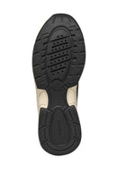 Geox Women Black D Zarvıa A - Mesh+Pearl.Gbk Lace-Up Thick Sole Leather Sneaker | Derimod
