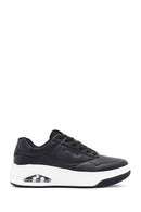 Skechers Men's Black Uno Court Lace-Up Chunky Sole Sneakers | Derimod