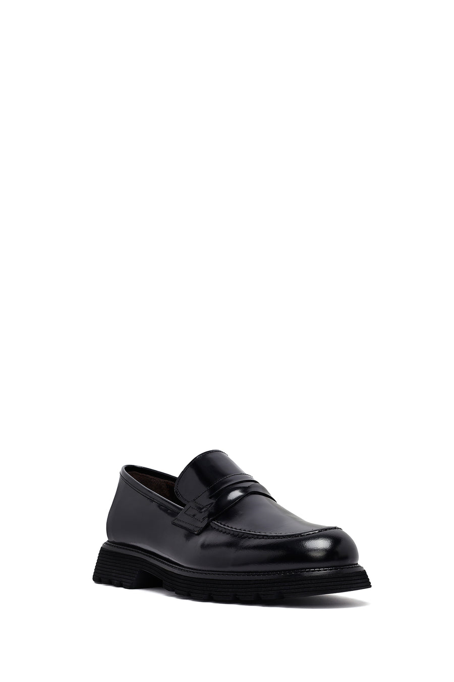 Male Black Leather Classic Loafer
