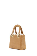 Women's Beige Long Strap Printed Mini Shoulder Bag | Derimod