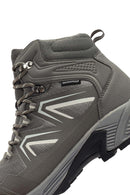 Derimod Dry Men's Grey Laced Waterproof Leather Outdoor Boots | Derimod