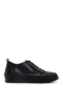 Kadın Siyah Deri Kalın Tabanlı Sneaker | Derimod