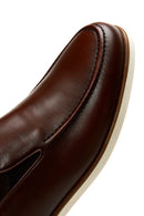 Men's Brown Leather Casual Loafer | Derimod