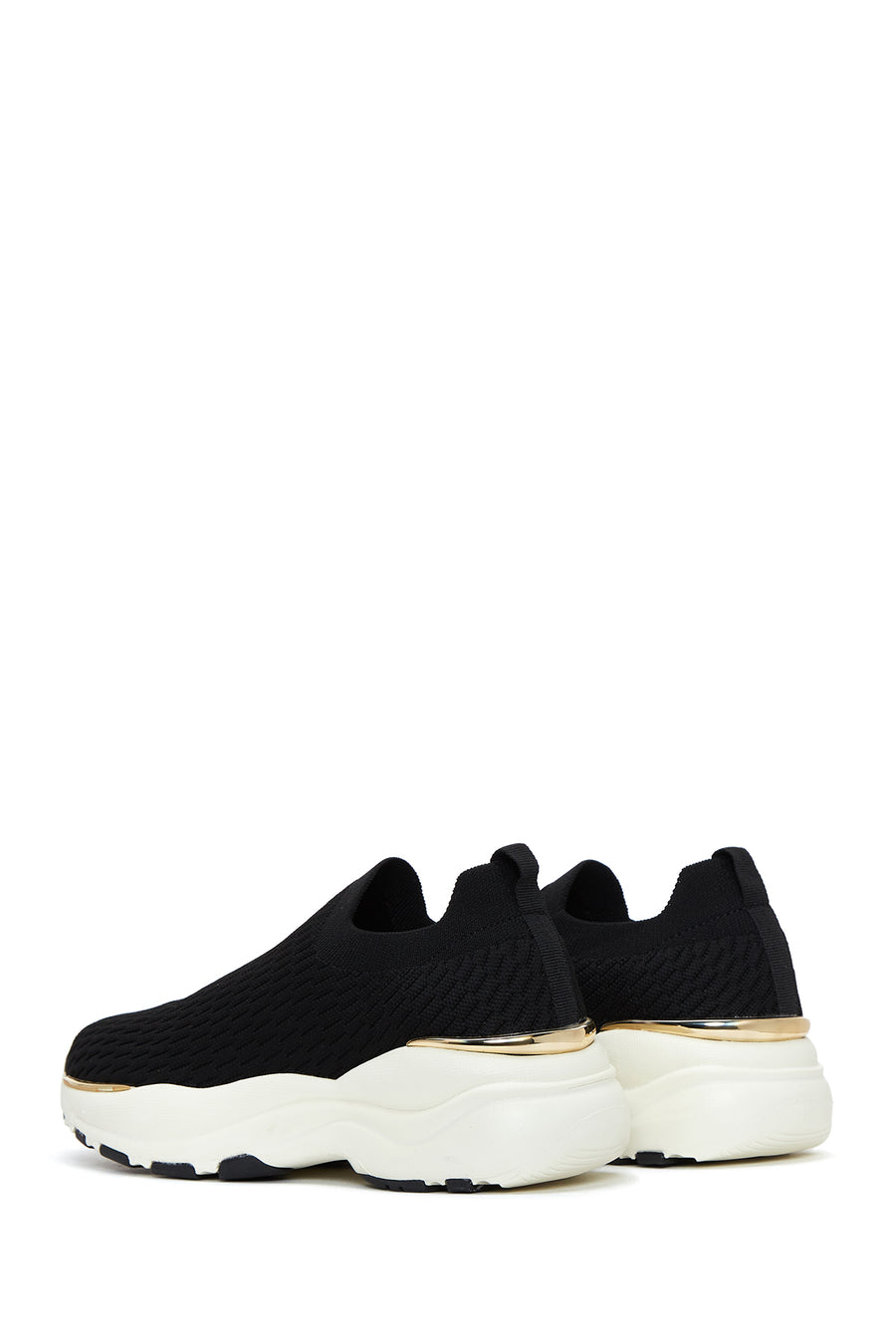 Women's Black Thick Soled Sneaker
