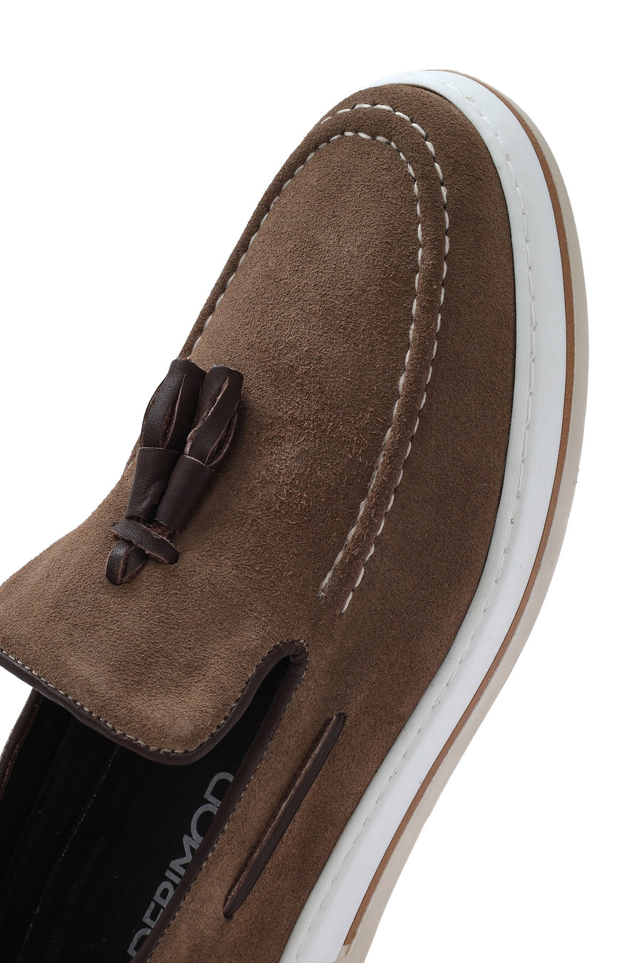Erkek Vizon Süet Deri Casual Loafer