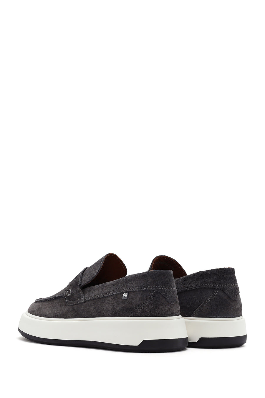 Men's Gray Suede Leather Casual Loafer