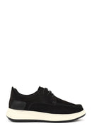 Men's Black Lace-Up Chunky Sole Nubuck Leather Casual Shoes | Derimod