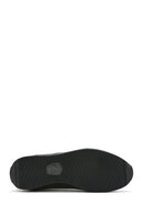 Men's Black Lace-Up Leather Casual Sneaker | Derimod