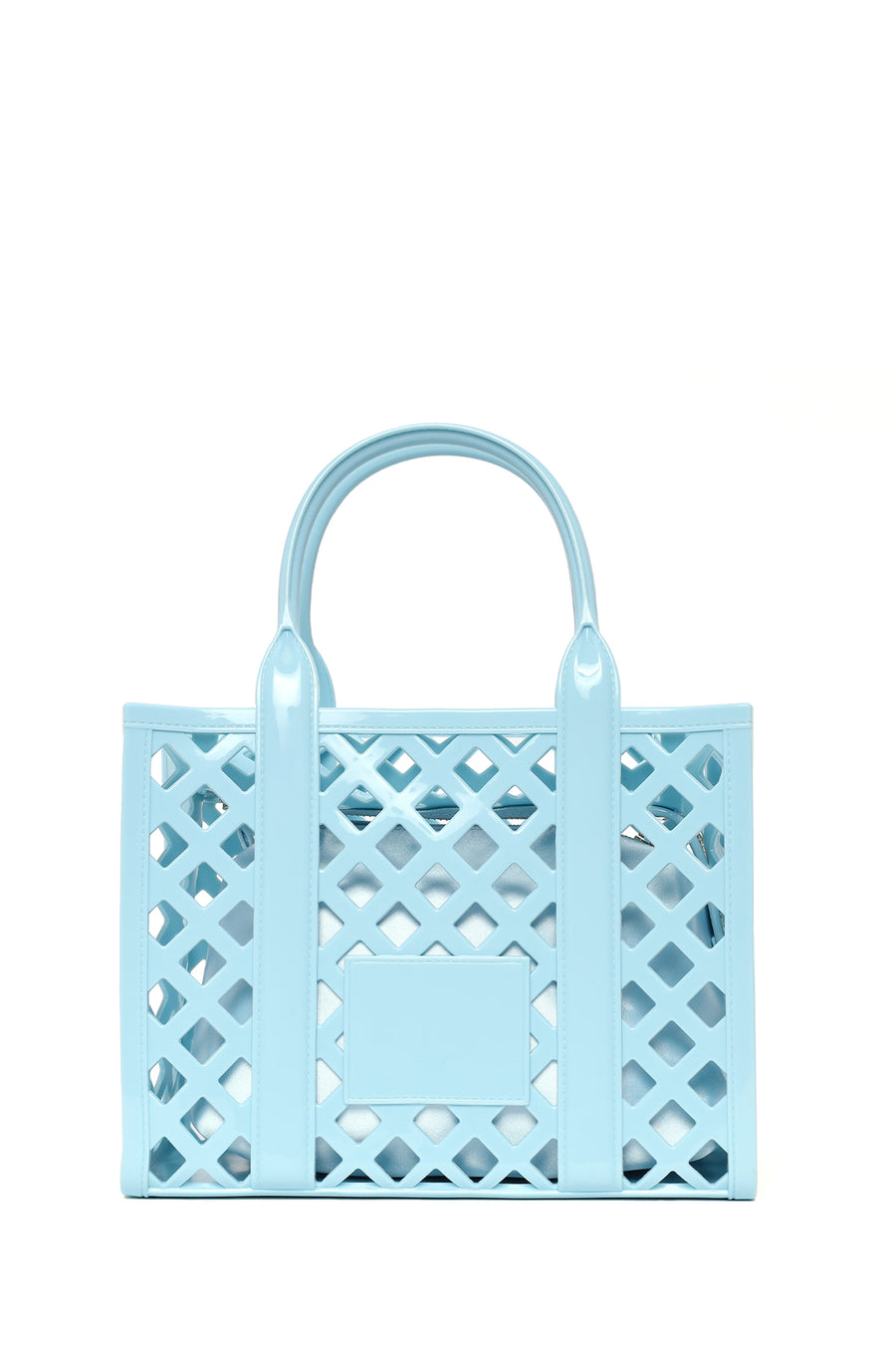 Women's Blue Long Strap Jelly Handbag