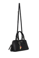 Woman Black Long-Strap Charm Shoulder Bag | Derimod