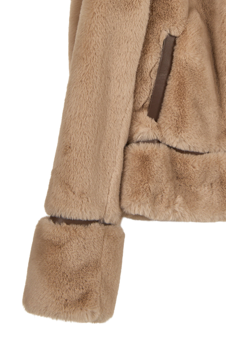 Livigno Kadın Bej Kısa Teddy Mont