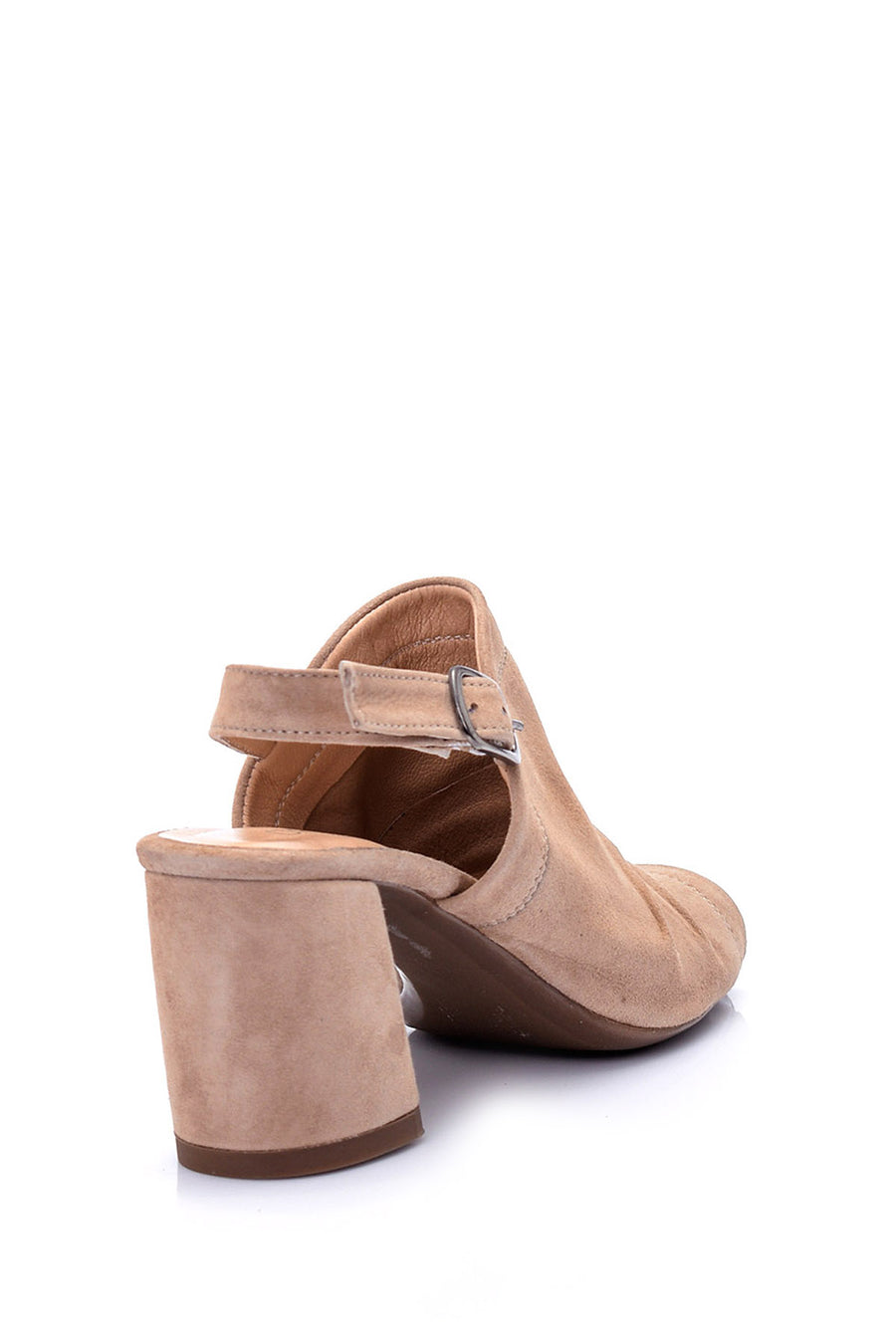 Women's Open Toe Suede Heeled Shoes