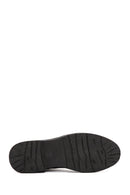 Men's Black Zippered Suede Leather Casual Boots | Derimod