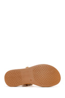 Kadın Sarı Deri Comfort Sandalet | Derimod